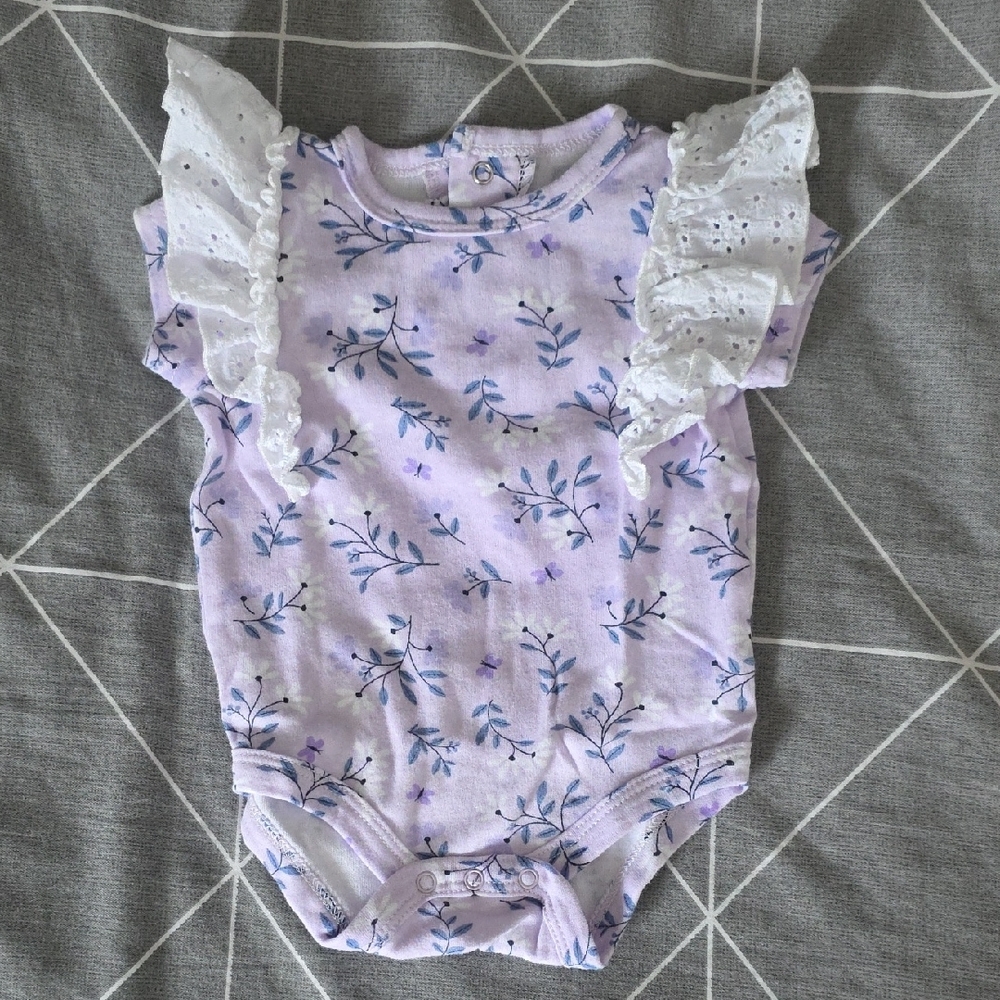 Floral Kids Matching Set with Ruffle Sleeves - Picture 3 of 8
